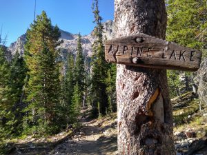 Alpine Lake SIgn